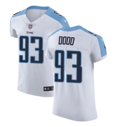 Nike Titans #93 Kevin Dodd White Mens Stitched NFL Vapor Untouchable Elite Jersey