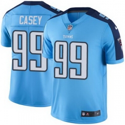 Nike Titans #99 Jurrell Casey Light Blue Mens Stitched NFL Limited Rush Jersey
