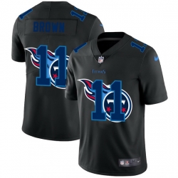 Tennessee Titans 11 A J  Brown Men Nike Team Logo Dual Overlap Limited NFL Jersey Black