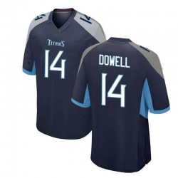 Tennessee Titans  14 Colton Dowell Navy Stitched Vapor Limited Football Jerseys