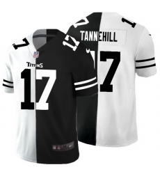 Tennessee Titans 17 Ryan Tannehill Men Black V White Peace Split Nike Vapor Untouchable Limited NFL Jersey