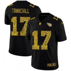 Tennessee Titans 17 Ryan Tannehill Men Nike Leopard Print Fashion Vapor Limited NFL Jersey Black