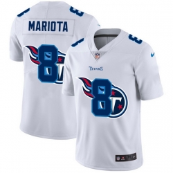 Tennessee Titans 8 Marcus Mariota White Men Nike Team Logo Dual Overlap Limited NFL Jersey