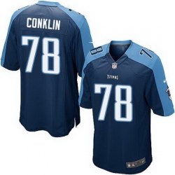 Nike Titans #78 Jack Conklin Navy Blue Alternate Youth Stitched NFL Elite Jersey
