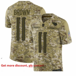 Titans 11 A J  Brown Camo Youth Stitched Football Limited 2018 Salute to Service Jersey