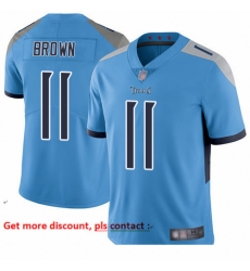 Titans 11 A J  Brown Light Blue Alternate Youth Stitched Football Vapor Untouchable Limited Jersey