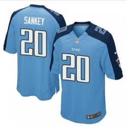 Youth NEW Titans #20 Bishop Sankey Light Blue Team Color Stitched NFL Elite Jersey