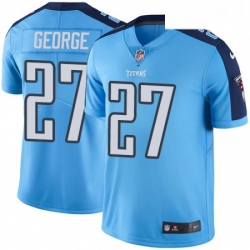 Youth Nike Tennessee Titans 27 Eddie George Elite Light Blue Team Color NFL Jersey