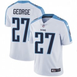 Youth Nike Tennessee Titans 27 Eddie George Elite White NFL Jersey