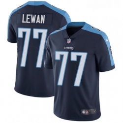 Youth Nike Tennessee Titans 77 Taylor Lewan Navy Blue Alternate Vapor Untouchable Limited Player NFL Jersey