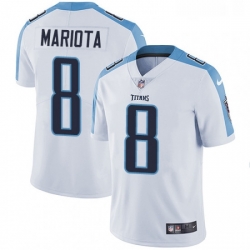 Youth Nike Tennessee Titans 8 Marcus Mariota Elite White NFL Jersey
