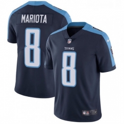 Youth Nike Tennessee Titans 8 Marcus Mariota Navy Blue Alternate Vapor Untouchable Limited Player NFL Jersey