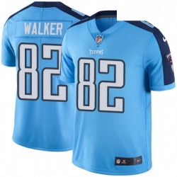 Youth Nike Tennessee Titans 82 Delanie Walker Elite Light Blue Team Color NFL Jersey