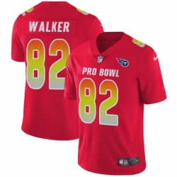 Youth Nike Tennessee Titans 82 Delanie Walker Limited Red 2018 Pro Bowl NFL Jersey