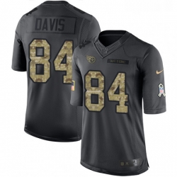 Youth Nike Tennessee Titans 84 Corey Davis Limited Black 2016 Salute to Service NFL Jersey