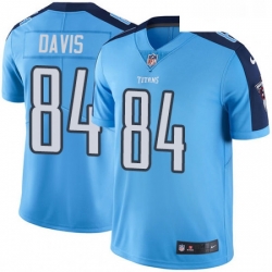 Youth Nike Tennessee Titans 84 Corey Davis Limited Light Blue Rush Vapor Untouchable NFL Jersey