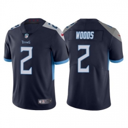 Youth Tennessee Titans 2 Robert Woods Navy Vapor Untouchable Limited Stitched Jersey