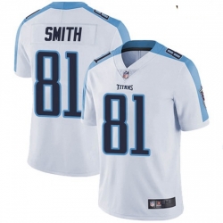 Youth Tennessee Titans 81 Jonnu Smith White Vapor Limited Jersey