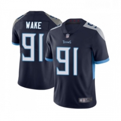 Youth Tennessee Titans 91 Cameron Wake Navy Blue Team Color Vapor Untouchable Limited Player Football Jersey