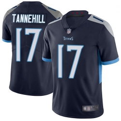 Youth Titans 17 Ryan Tannehil Navy Blue Team Color Stitched Football Vapor Untouchable Limited Jersey