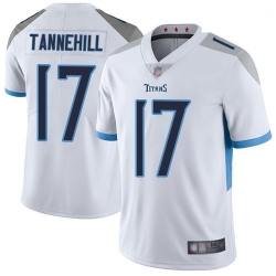 Youth Titans 17 Ryan Tannehil White Stitched Football Vapor Untouchable Limited Jersey