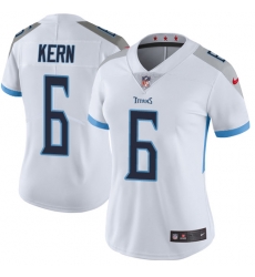 Nike Titans #6 Brett Kern White Womens Stitched NFL Vapor Untouchable Limited Jersey