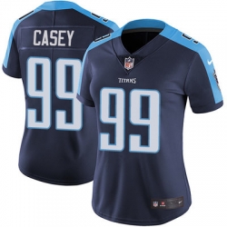 Nike Titans #99 Jurrell Casey Navy Blue Alternate Womens Stitched NFL Vapor Untouchable Limited Jersey