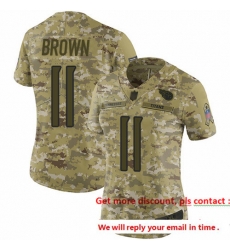 Titans 11 A J  Brown Camo Women Stitched Football Limited 2018 Salute to Service Jersey