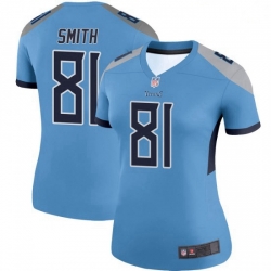 Women Tennessee Titans 81 Jonnu Smith Light Blue Legend Limited Jersey