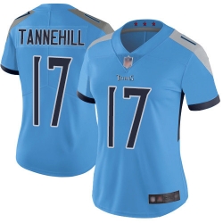 Women Titans 17 Ryan Tannehill Light Blue Alternate Stitched Football Vapor Untouchable Limited Jersey