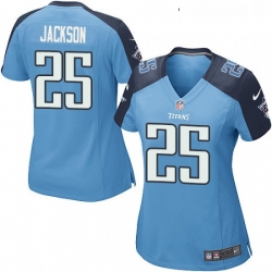 Womens Nike Tennessee Titans 25 Adoree Jackson Game Light Blue Team Color NFL Jersey