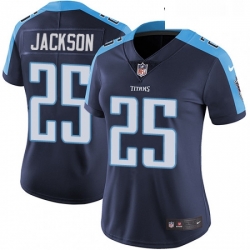 Womens Nike Tennessee Titans 25 Adoree Jackson Navy Blue Alternate Vapor Untouchable Limited Player NFL Jersey