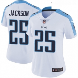 Womens Nike Tennessee Titans 25 Adoree Jackson White Vapor Untouchable Limited Player NFL Jersey