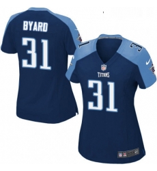 Womens Nike Tennessee Titans 31 Kevin Byard Game Navy Blue Alternate NFL Jersey
