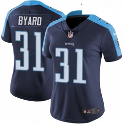 Womens Nike Tennessee Titans 31 Kevin Byard Navy Blue Alternate Vapor Untouchable Limited Player NFL Jersey