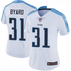 Womens Nike Tennessee Titans 31 Kevin Byard White Vapor Untouchable Limited Player NFL Jersey