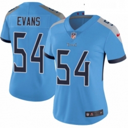 Womens Nike Tennessee Titans 54 Rashaan Evans Light Blue Alternate Vapor Untouchable Elite Player NFL Jersey