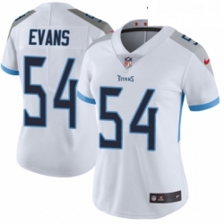 Womens Nike Tennessee Titans 54 Rashaan Evans White Vapor Untouchable Elite Player NFL Jersey
