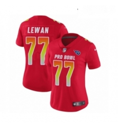Womens Nike Tennessee Titans 77 Taylor Lewan Limited Red AFC 2019 Pro Bowl NFL Jersey