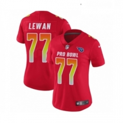 Womens Nike Tennessee Titans 77 Taylor Lewan Limited Red AFC 2019 Pro Bowl NFL Jersey