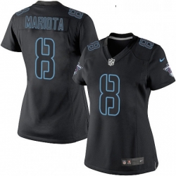 Womens Nike Tennessee Titans 8 Marcus Mariota Limited Black Impact NFL Jersey