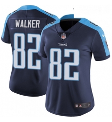 Womens Nike Tennessee Titans 82 Delanie Walker Elite Navy Blue Alternate NFL Jersey