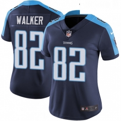 Womens Nike Tennessee Titans 82 Delanie Walker Elite Navy Blue Alternate NFL Jersey