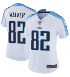 Womens Nike Tennessee Titans 82 Delanie Walker Elite White NFL Jersey