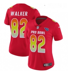 Womens Nike Tennessee Titans 82 Delanie Walker Limited Red 2018 Pro Bowl NFL Jersey