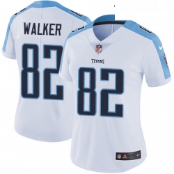Womens Nike Tennessee Titans 82 Delanie Walker White Vapor Untouchable Limited Player NFL Jersey