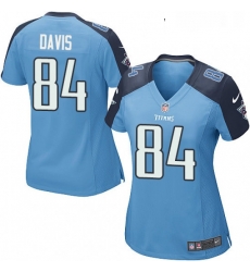 Womens Nike Tennessee Titans 84 Corey Davis Game Light Blue Team Color NFL Jersey