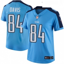 Womens Nike Tennessee Titans 84 Corey Davis Light Blue Team Color Vapor Untouchable Limited Player NFL Jersey