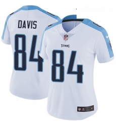 Womens Nike Tennessee Titans 84 Corey Davis White Vapor Untouchable Limited Player NFL Jersey