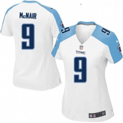 Womens Nike Tennessee Titans 9 Steve McNair Game White NFL Jersey